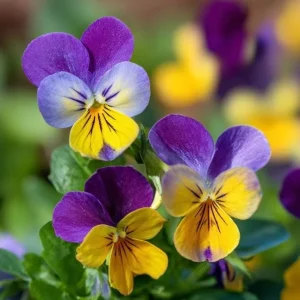 Johnny Jump Up Seeds - Viola Tricolor Helen Mount - 120 Seeds - Colorful Garden Blooms - Image 2