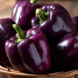Lilac Sweet Bell Pepper Seeds - 30 Seeds for Garden & Containers, Mild & Crisp - Image 2