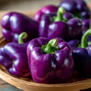 Lilac Sweet Bell Pepper Seeds - 30 Seeds for Garden & Containers, Mild & Crisp - Image 4