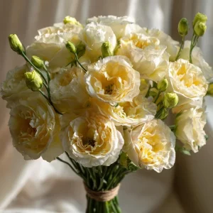 Lisianthus Seeds Voyage 2 Yellow - 25 Soft Apricot Double Ruffled Blooms - Image 3
