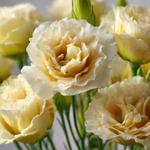 Lisianthus Seeds Voyage 2 Yellow - 25 Soft Apricot Double Ruffled Blooms - Image 6