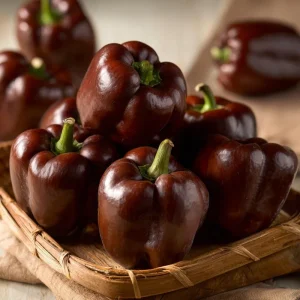 Mini Chocolate Sweet Bell Pepper Seeds – 20 Count, High-Yield, Compact Plant - Image 2