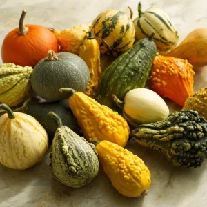 Mixed Gourd Seeds - Cucurbita Pepo, 15 Seeds for Colorful Garden Decor - Image 2