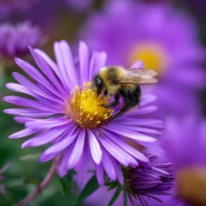 New England Aster Seeds – Vibrant Purple Blooms 300 Seeds | Pollinator Friendly Wildflower - Image 1