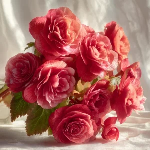 Nonstop Deep Rose Begonia Seeds - 25 Tuberhybrida Seeds for Shade Gardens - Image 3