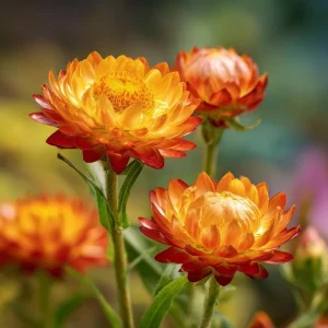 Orange Strawflower Seeds - 50 Count, Everlasting Bright Cut Flowers - Image 6