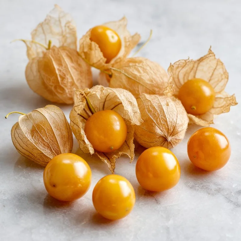 Organic Ground Cherry Seeds - 25 Seeds, Sweet Golden Pineapple Fruits - Image 1