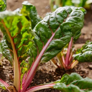 Organic Pink Flamingo Swiss Chard Seeds - 20 Count - Edible Greens - Image 1