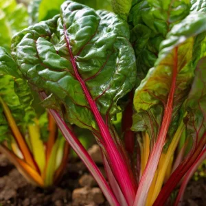 Organic Rainbow Swiss Chard Seeds - 50 ct Beta vulgaris - Vibrant Edible - Image 2