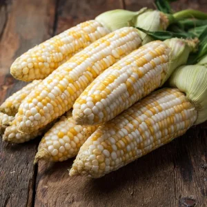 Peaches & Cream Sweet Corn Seeds - 30 Count, Early Maturing Bi-Color - Image 1