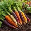 Rainbow Carrot Seeds - Heirloom Mix, Colorful Gardens, 150 Seed Packet, Outdoor - Image 1