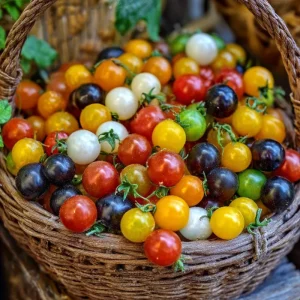 Rainbow Mix Cherry Tomato Seeds - 25 Heirloom Multicolor Varieties for Garden - Image 5