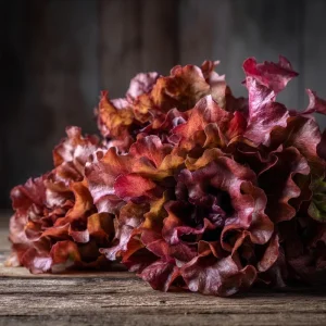 Red Oak Leaf Lettuce Seeds - 300 Count for Gardens & Salads - Image 1