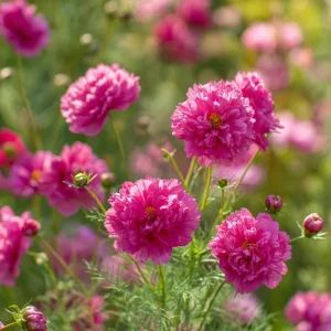 Rose Bonbon Cosmos Seeds - 25 Count, Rose-Pink Double Blooms, Annual Flower Seeds - Image 4