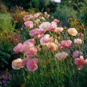 Silky Chiffon Poppy Seeds Appleblossom - 100 Seeds - Delicate Ornamental Outdoor Blooms - Image 2