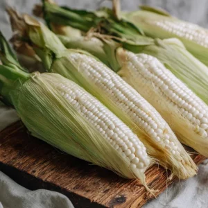 Silver Queen Sweet Corn Seeds - Heirloom, Tender & Sweet, 50 Seed Packet, Outdoor - Image 1