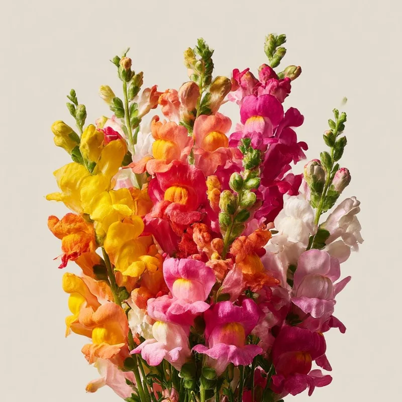 Snapdragon Flower Seeds – Mixed Rainbow Colors – 2000+ Seeds – Tall – Attracts Pollinators - Image 1