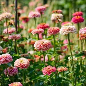 Strawberries & Cream Zinnia Seeds - 100 Bi-Color Blooms, Easy-Grow Annual - Image 4