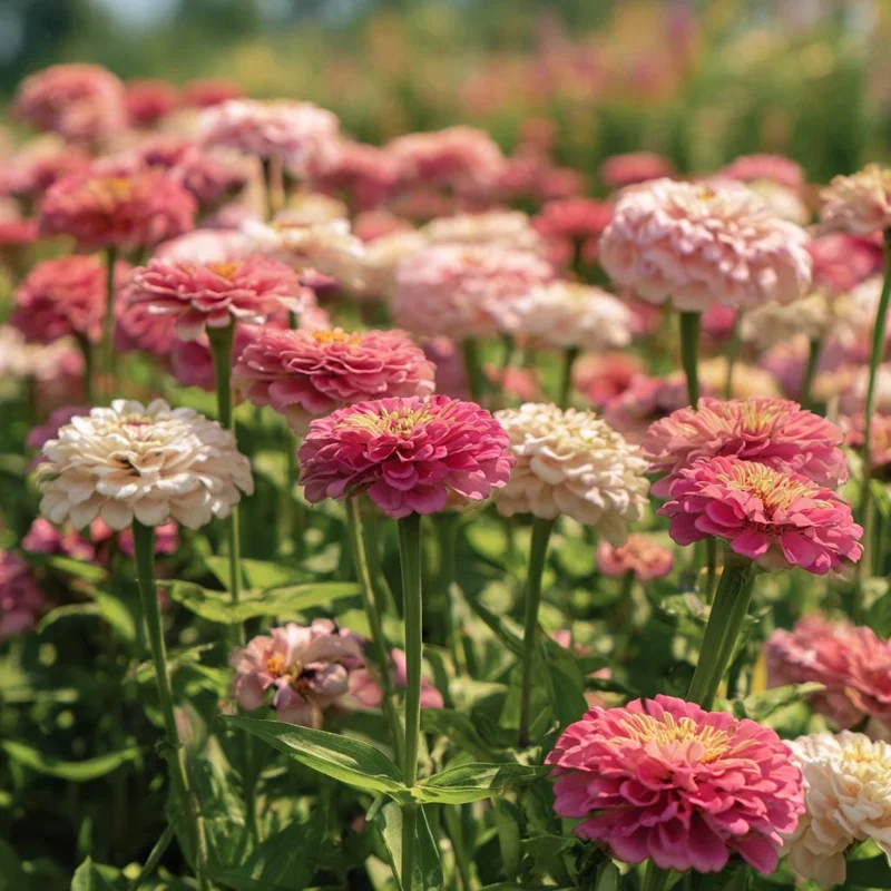 Strawberries & Cream Zinnia Seeds – Bi-Color Blooms – 100 Seeds – Easy-to-Grow Outdoor Annual - Image 2