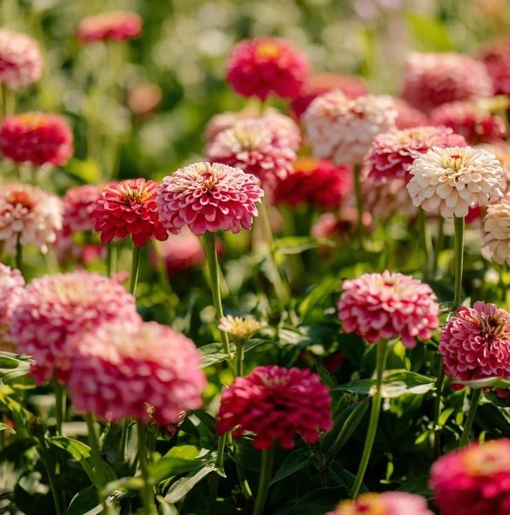Strawberries & Cream Zinnia Seeds – Bi-Color Blooms – 100 Seeds – Easy-to-Grow Outdoor Annual - Image 3