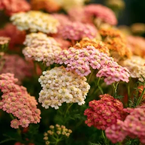 Summer Pastels Yarrow Seeds - 50 Achillea Millefolium Seeds for Garden - Image 1