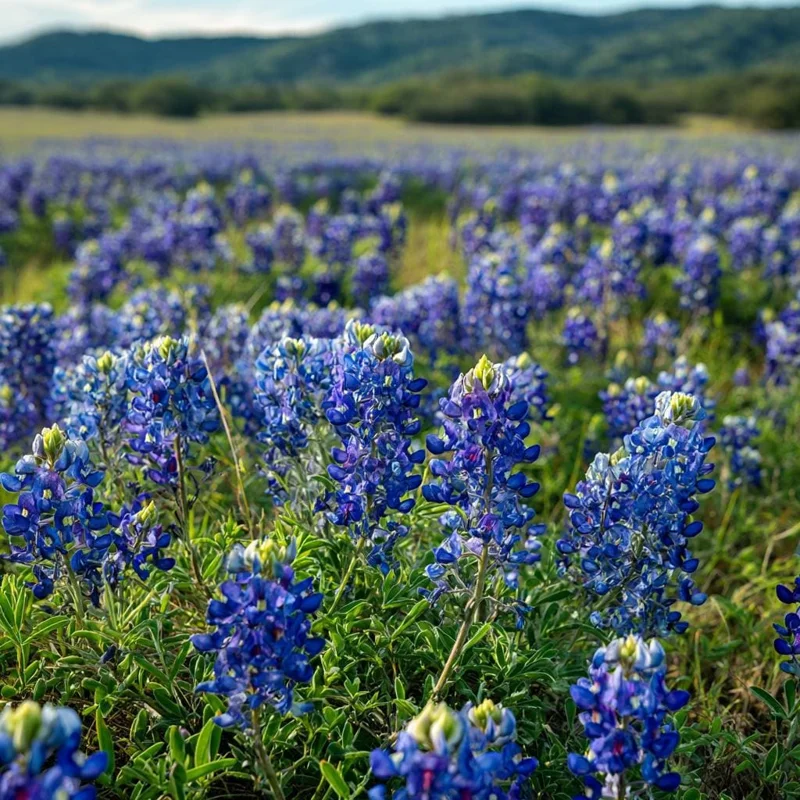 Texas Bluebonnet Seeds - Lupinus texensis Wildflower Seeds, 50 Seeds Packet, Outdoor - Image 4