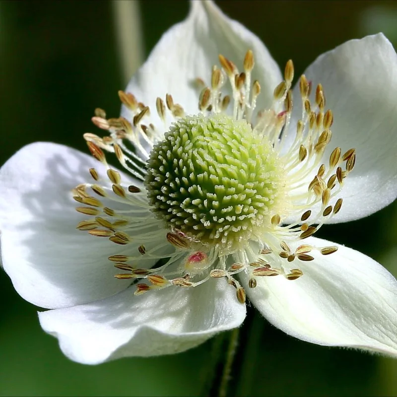 Thimbleweed Seeds – 50 Heirloom Anemone cylindrica – Pollinator Friendly Wildflower - Image 1