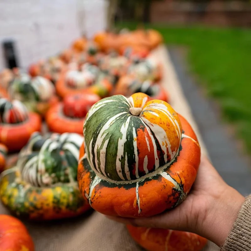 Turks Turban Pumpkin Seeds - Heirloom Decorative & Edible Winter Squash - 10 Seeds - Image 3