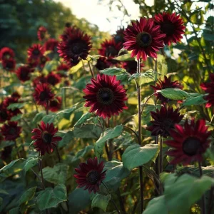 Velvet Queen Sunflower Seeds - 25 Heirloom Helianthus annuus for Gardens - Image 4