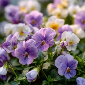 Viola Sorbet Seeds - Yesterday Today Tomorrow Multicolor Blooms - 25 Seeds - Image 3