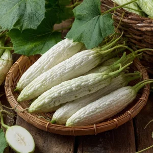 White Bitter Gourd Seeds – Heirloom Ivory Bitter Melon (Momordica charantia) – 10 Seeds for Asian Cuisine - Image 2