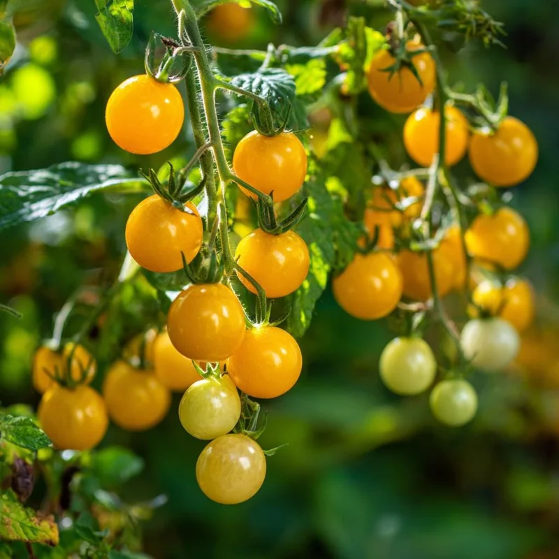 Yellow Gooseberry Tomato Seeds - Sweet Heirloom Cherry Tomatoes - 25 Seeds - Image 2