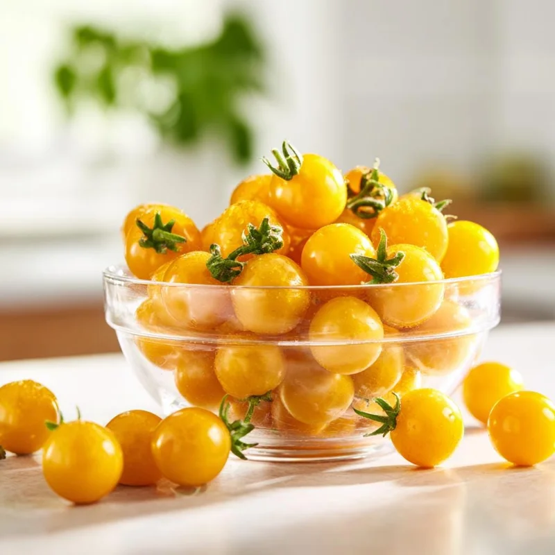 Yellow Gooseberry Tomato Seeds - Sweet Heirloom Cherry Tomatoes - 25 Seeds - Image 1