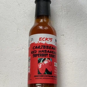 Caribbean Red Habanero Hot Sauce - Super Hot Pepper Sauce, Organic, 5 oz Bottle - Image 1