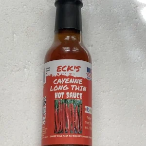 Cayenne Long Thin Hot Pepper Sauce - 5 oz Bottle, Organic, Gluten-Free, Vegan - Image 1