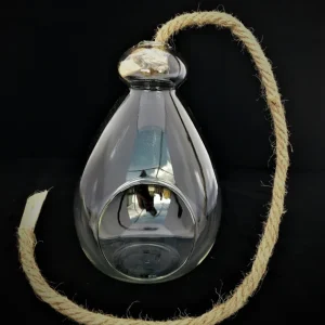 Hanging Air Plant Terrarium Kit - Coastal Decor with Live Air Plant, 7x6 Inch - Image 3