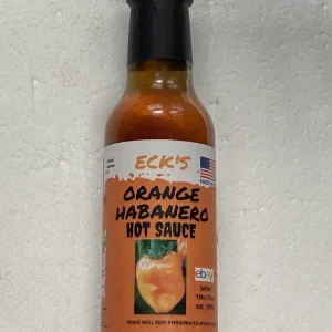 Orange Habanero Hot Pepper Sauce - Gourmet Spicy Condiment 5 oz Bottle - Image 1