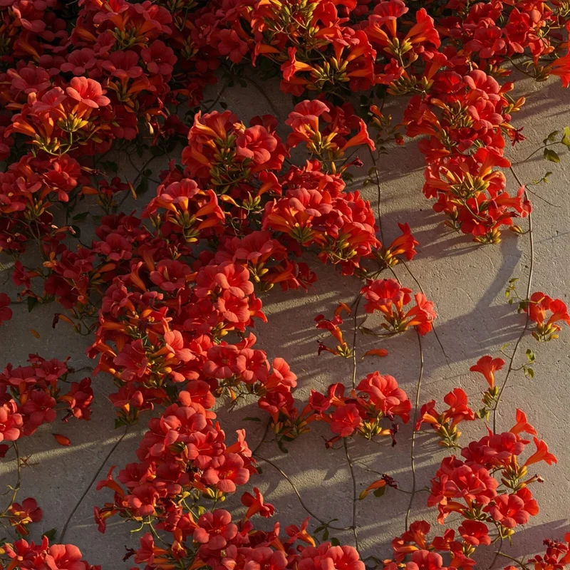 Organic Red Trumpet Vine Seeds - 12-Pack Perennial Hummingbird Attractor for Outdoor Gardens - Image 2