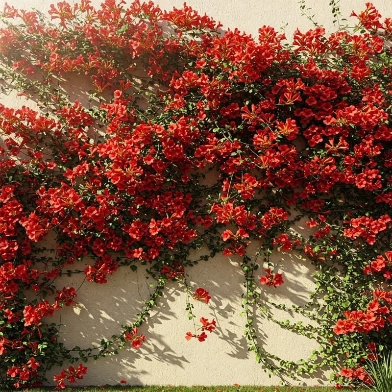 Organic Red Trumpet Vine Seeds - 12-Pack Perennial Hummingbird Attractor for Outdoor Gardens - Image 3
