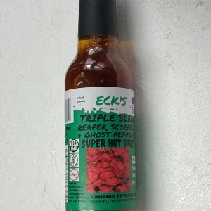 Super Hot Pepper Sauce - Carolina Reaper, Scorpion, Ghost Blend 5 oz Bottle - Image 1