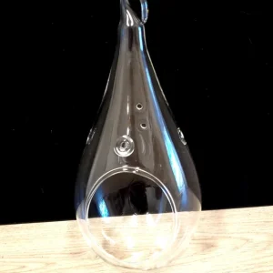 Teardrop Glass Terrarium Kit - Set of 2 with 4 Live Air Plants, Decor - Image 3
