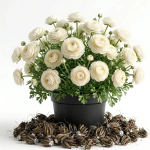 30 Purple Ranunculus Bulbs - Perennial Summer Flowering Corms - Image 1