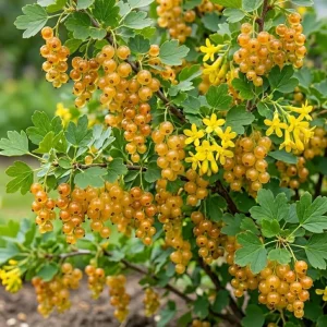 Golden Currant Live Plant - Cold Hardy Yellow Shrub, 6-12