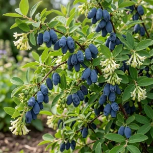 Haskap Berry Live Plant - Cold Hardy Blue Honeysuckle Bush, 6-12