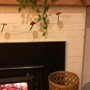 Mushroom Garland - Handmade Natural Material Decor - 7ft Total Length - Image 6