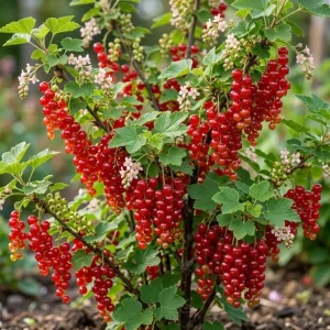 Red Currant Live Plant - Cold Hardy Bush, 6-12" Tall, Edible Fruit - Image 1