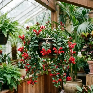 Red Lipstick Plant Live - Aeschynanthus Trailing Houseplant 4" Pot - Image 1