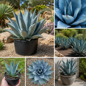 Green Foxtail Agave Live Plant – 7-8" Tall Perennial Succulent in 4" Pot – Indoor/Outdoor