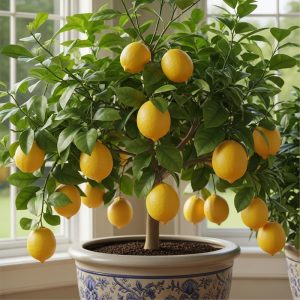 Meyer Lemon Live Plant - Starter 2-3 Inch Tall Citrus Tree, Outdoor Zones 9-11