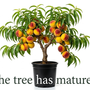 Peach Tree Live Plant – Sweet Fruit Tree, Up to 2 Ft Tall – Outdoor Garden & Patio